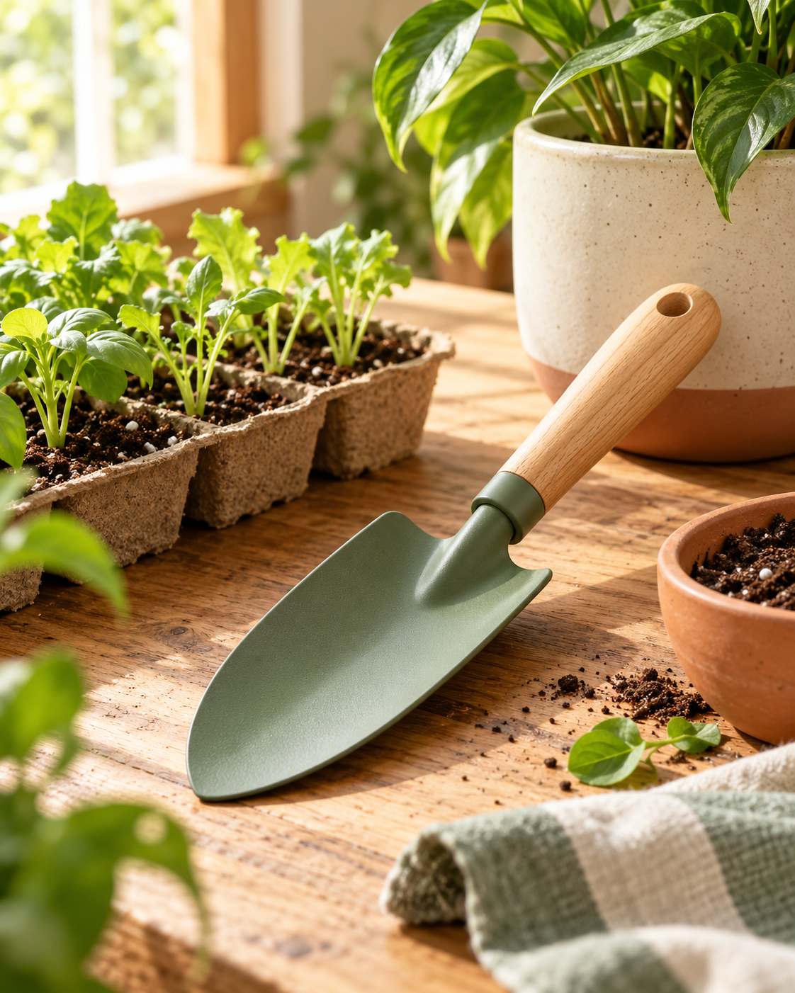 Yorenella Indoor Gardening Hand Trowel natural home scene