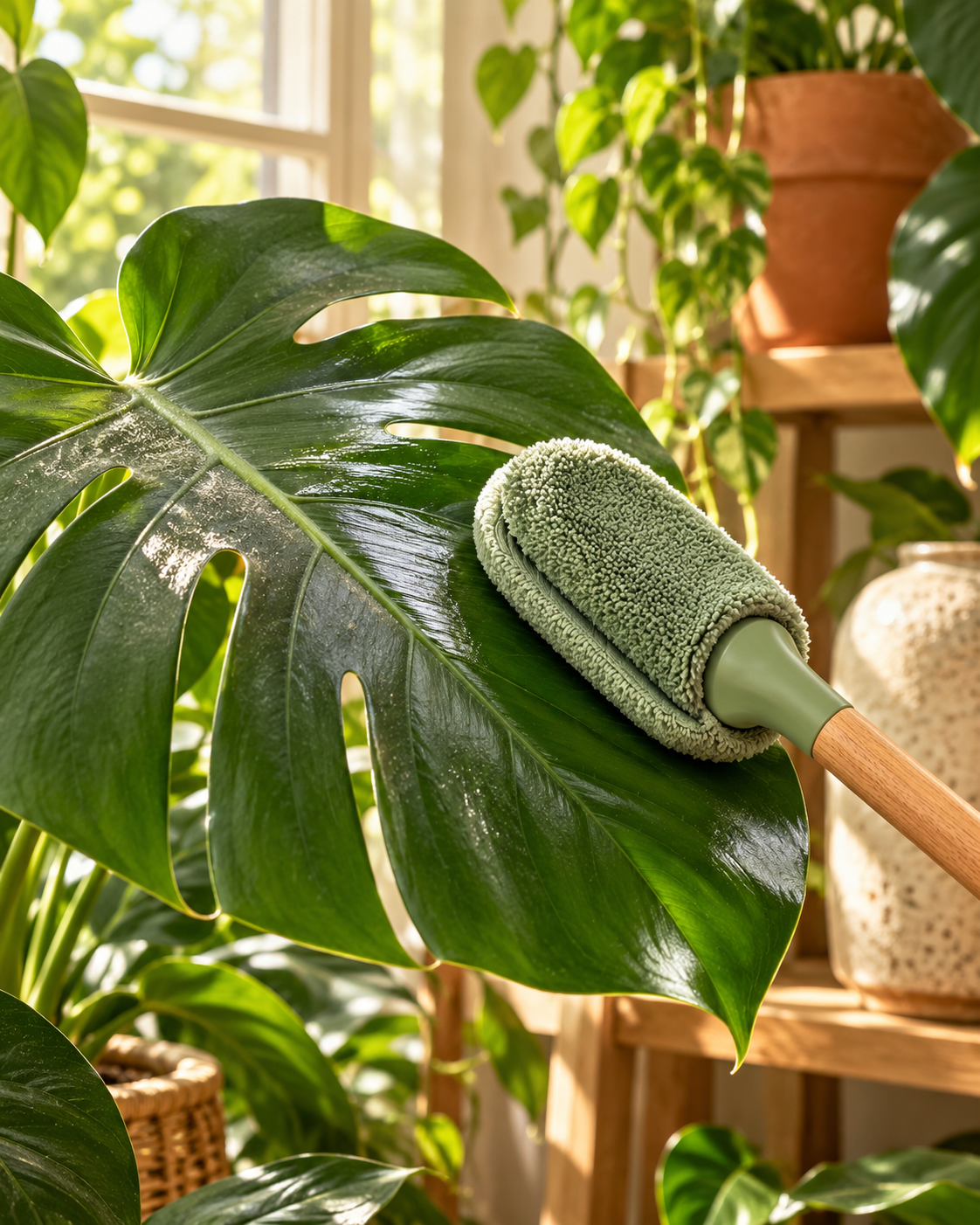 Yorenella Plant Leaf Cleaning Tool natural home scene